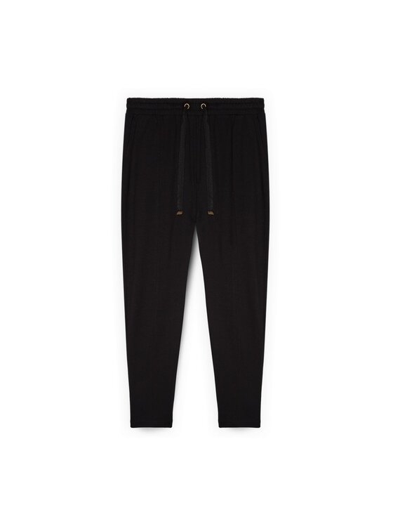 Fiorella Rubino Fiorella Rubino Pantaloni di tessuto P856L002443N033 Nero Slim Fit