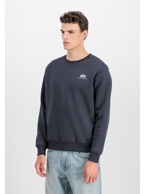 Alpha Industries Alpha Industries Bluza Basic Small Logo Sweatshirt Fioletowy Regular Fit