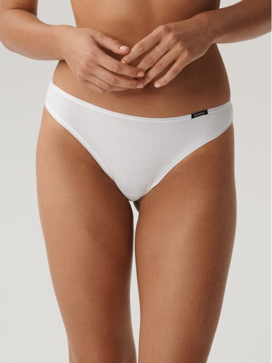 Atlantic Atlantic Figi klasyczne flat elastic sport Biały