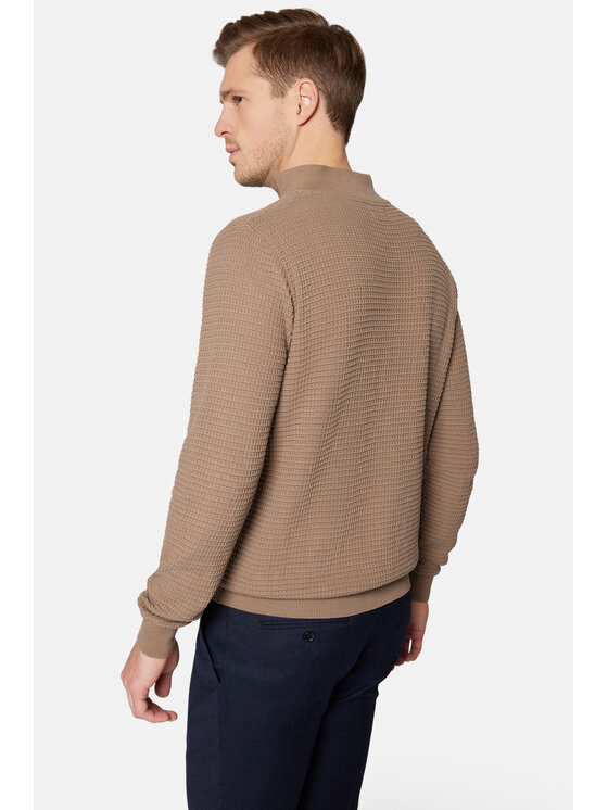 Lancerto Lancerto Sweter Jonathan SW073223000085 Beżowy Regular Fit