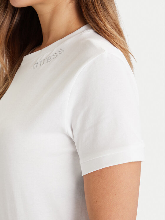 Guess Guess Футболка V5BI12 K8FQ4 Білий Regular Fit
