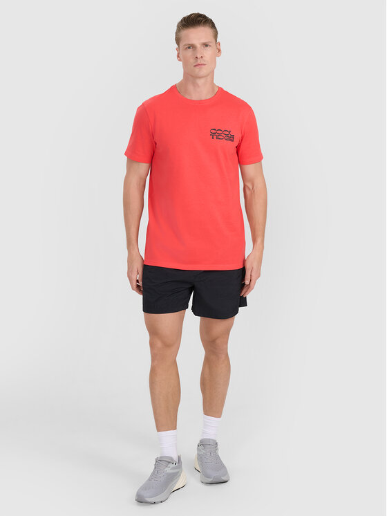 4F 4F T-Shirt CHILLY WAVES Koralowy Regular Fit