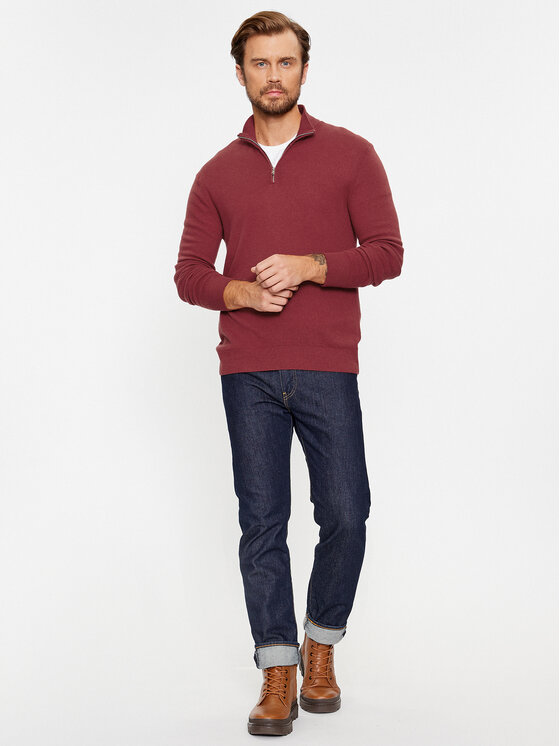 United Colors Of Benetton United Colors Of Benetton Džemper 1002U200U Tamnocrvena Regular Fit