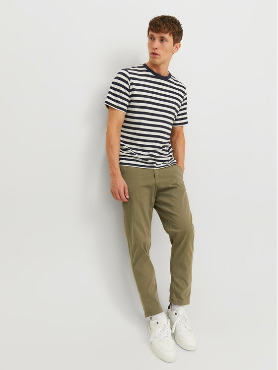 Jack & Jones Jack & Jones Chinosy Harlow 12242188 Zielony Tapered Fit
