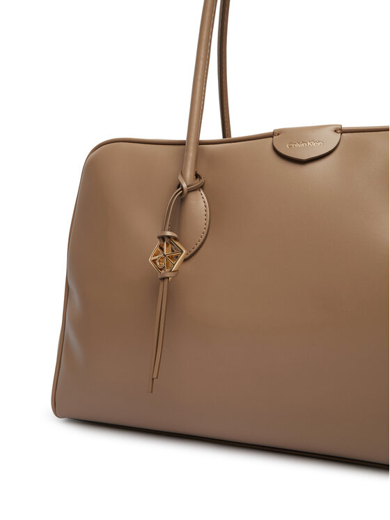 Calvin Klein Calvin Klein Kabelka Emblem Trio Large Work Bag LV04F3368G Béžová