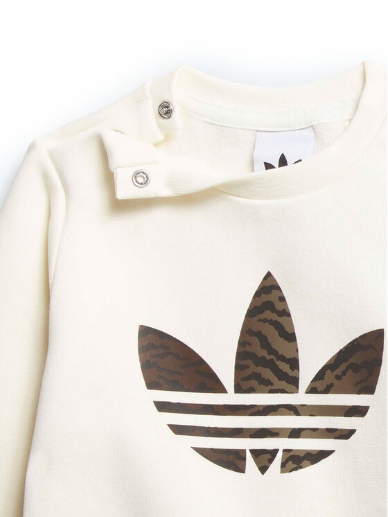 adidas adidas Jogginganzug KD5824 Beige Loose Fit