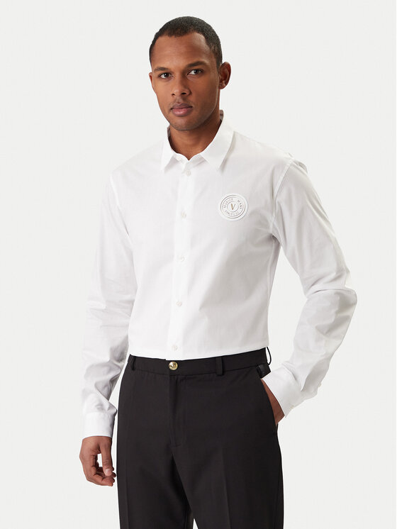 Versace Jeans Couture Versace Jeans Couture Πουκάμισο 80GALCS0 CNY17 Λευκό Regular Fit