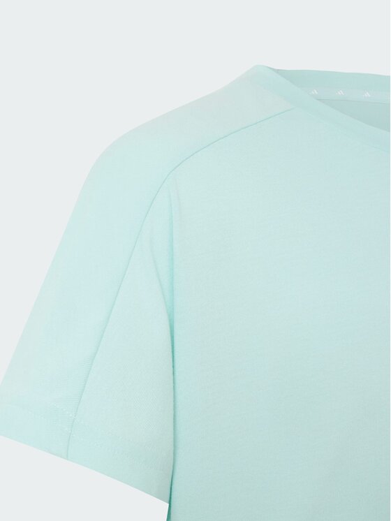 adidas adidas T-Shirt 168516 Turkusowy Regular Fit