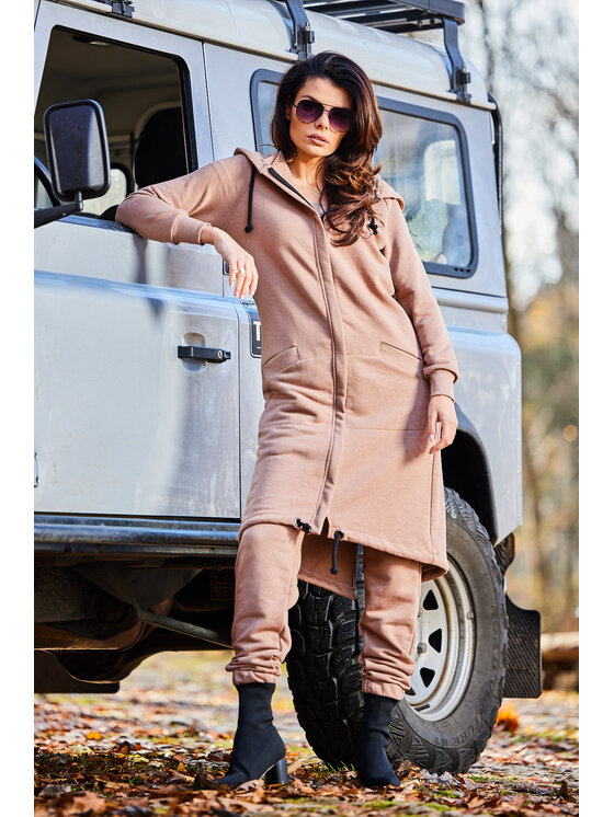 Infinite You Infinite You Mikina M278 Béžová Basic Fit