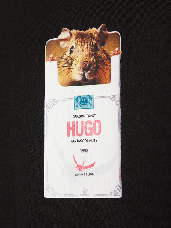 HUGO HUGO T-särk 50530683 Must Regular Fit