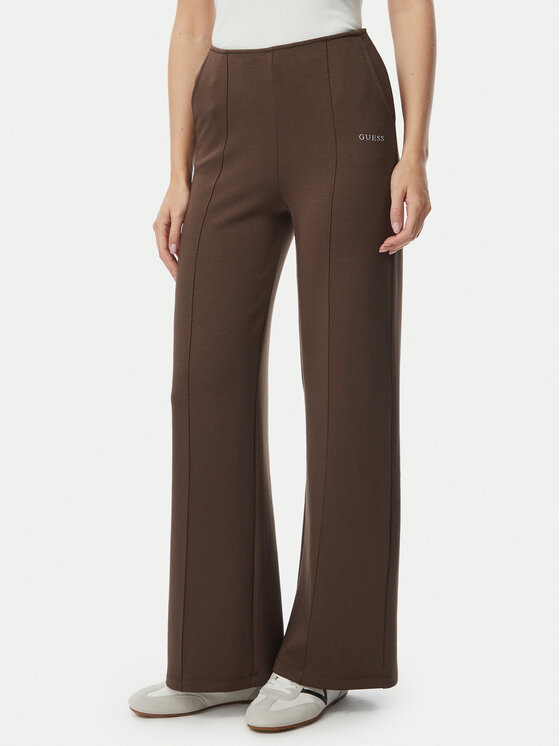 Guess Guess Dressipüksid V4YB07 KCAY2 Khakivärviline Regular Fit