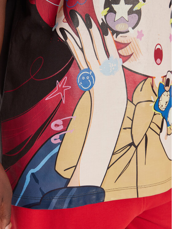 HUGO HUGO T-Shirt 50545061 Černá Oversize