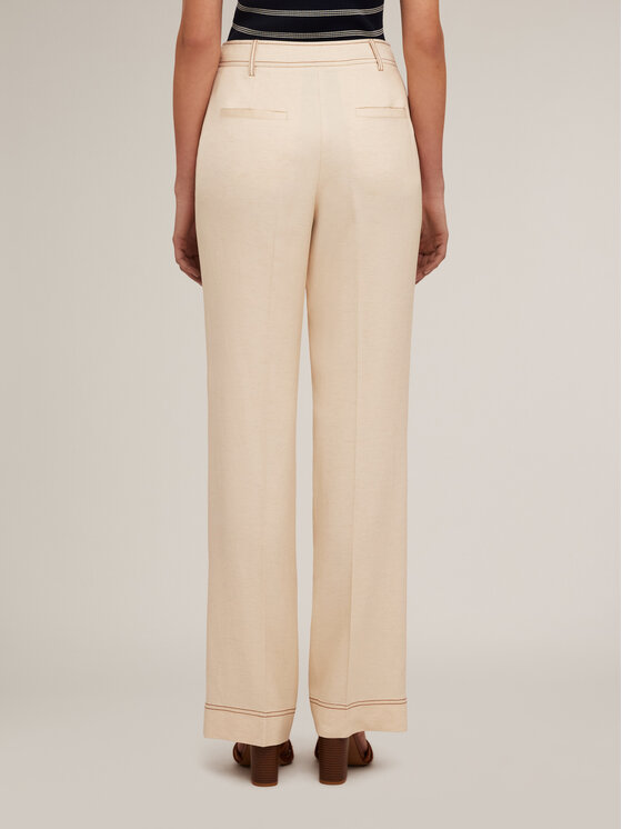 Motivi Motivi Pantaloni di tessuto P539Q103942N002 Écru Over Fit