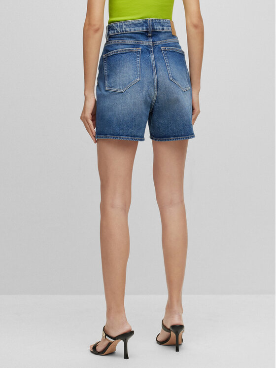Boss Jeansshorts 50490935 Dunkelblau Regular Fit | Modivo.de