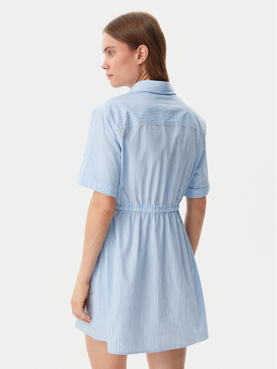 Tommy Jeans Tommy Jeans Rochie tip cămașă DW0DW20617 Albastru celest Regular Fit