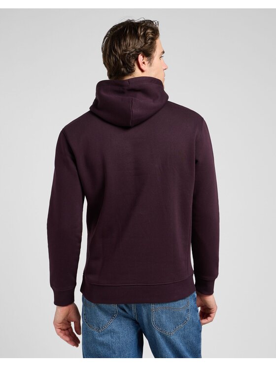 Lee Lee Felpa PLAIN HOODIE Marrone Regular Fit