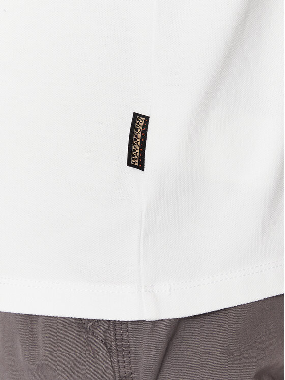 Napapijri Napapijri Tricou polo Ealis NP0A4H8B Alb Regular Fit