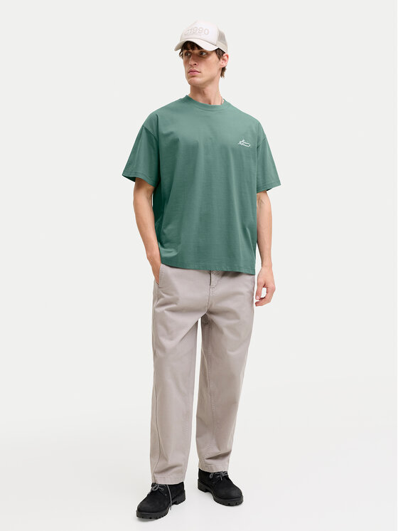 Jack & Jones Jack & Jones T-Shirt Dust 12292982 Tyrkysová Loose Leg