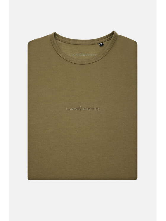 Lancerto Lancerto T-Shirt Steph TS073123000010 Khaki Regular Fit