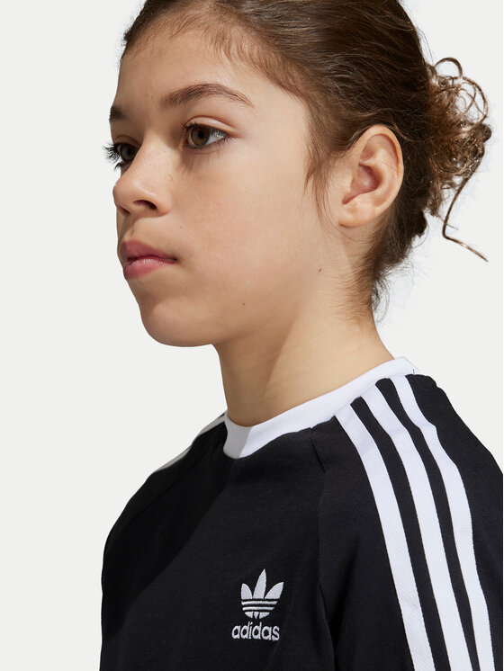 adidas adidas Tricou 3-Stripes IX7626 Negru Relaxed Fit