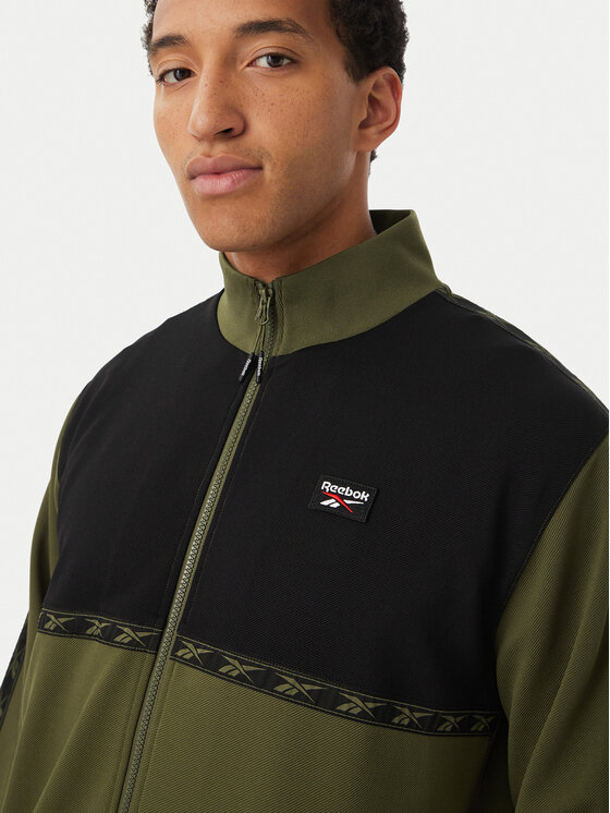 Reebok Reebok Mikina Artek RK25726CCM Tmavě zelená Regular Fit