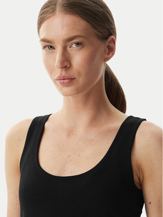 Sprandi Sprandi Top W126-SILJO-1012-48X Czarny Regular Fit