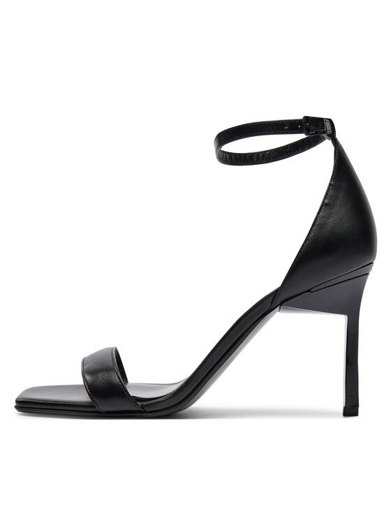 Calvin Klein Calvin Klein Sandále Heel Sandal 90 Lth HW0HW01944 Čierna