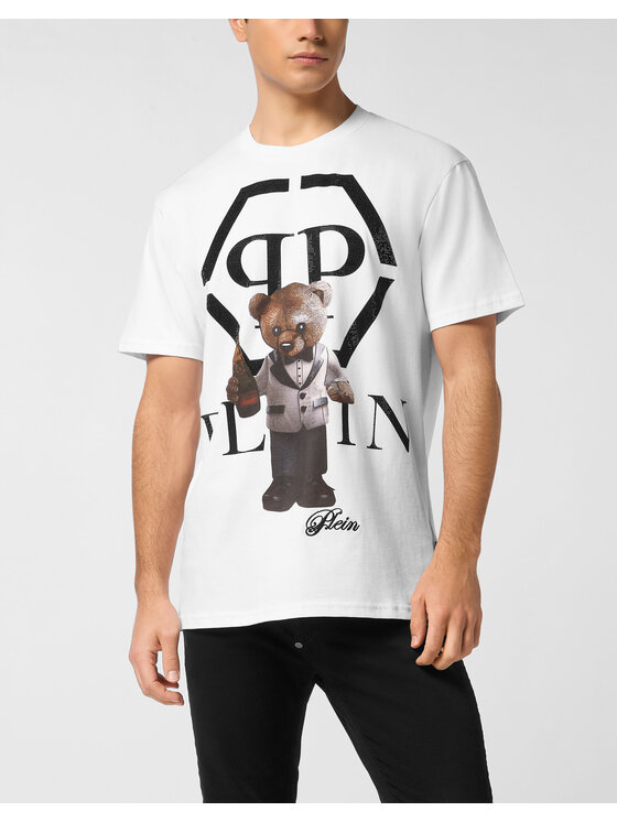 PHILIPP PLEIN PHILIPP PLEIN T-shirt 27069 Bianco Regular Fit