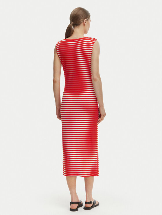 Tommy Hilfiger Tommy Hilfiger Rochie de zi WW0WW49311 Roșu Slim Fit
