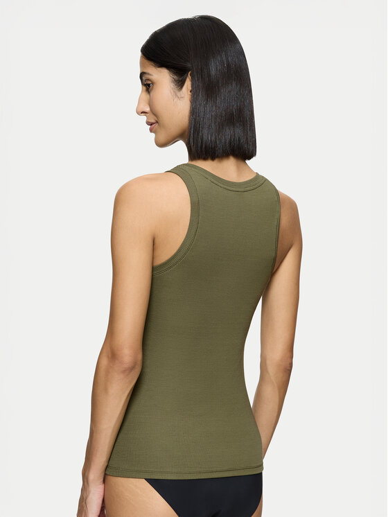 Triumph Triumph Top Beauty Layers 10221176 Zielony Slim Fit