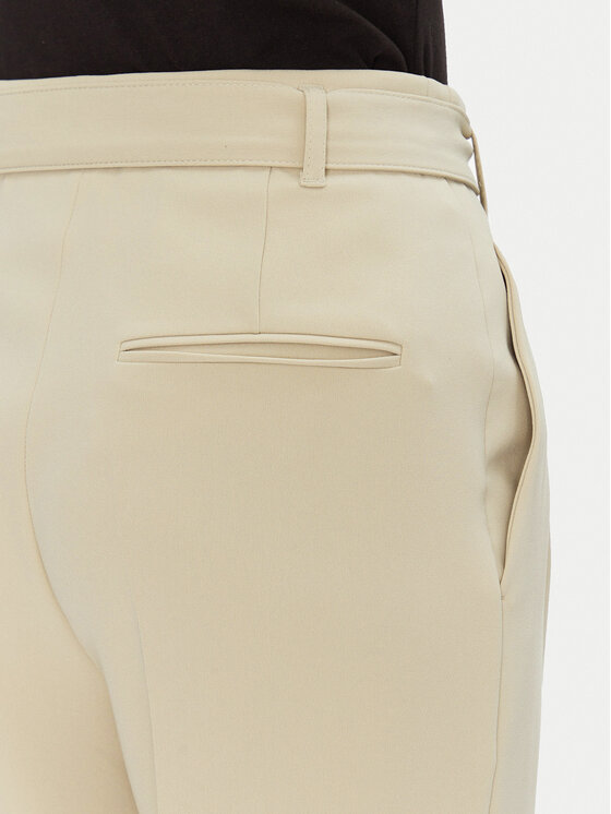 BOSS BOSS Bavlnené nohavice Tapiah 50490037 Béžová Regular Fit