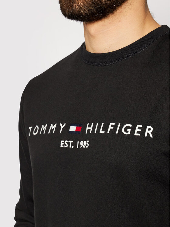 Tommy Hilfiger Tommy Hilfiger Sweatshirt Logo MW0MW11596 Schwarz Regular Fit