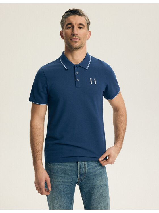 Henderson Henderson Polo 44616 Granatowy Regular Fit