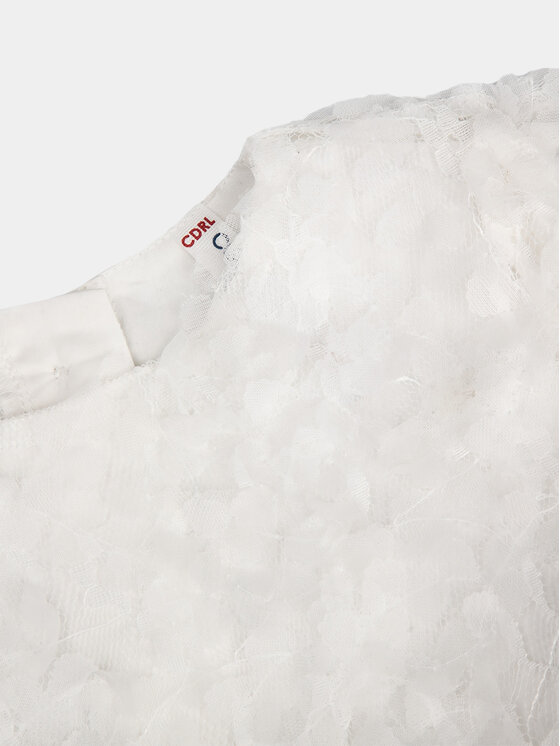Coccodrillo Coccodrillo Elegantní šaty WC4128202EBG Écru Regular Fit