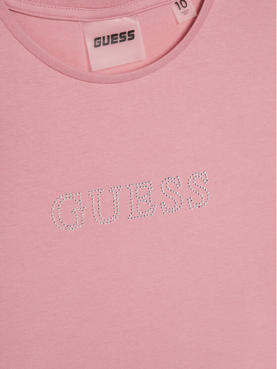 Guess Guess Marškinėliai J4RI49 J1314 Rožinė Regular Fit