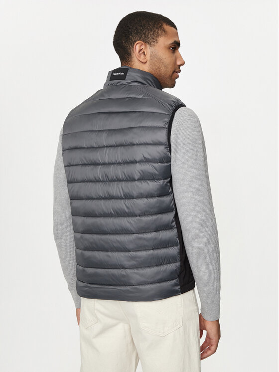 Calvin Klein Calvin Klein Gilet Recycled Side Logo K10K108292 Grigio Regular Fit