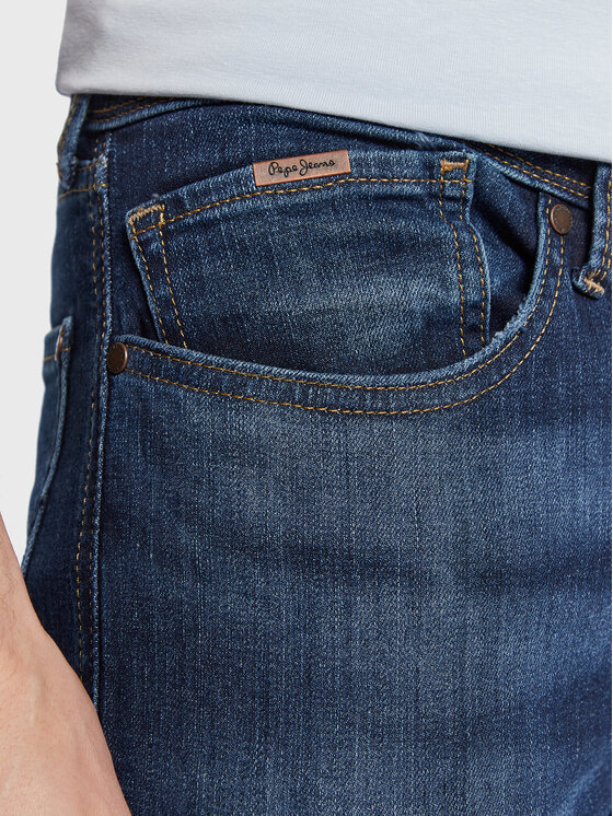Pepe Jeans Pepe Jeans Jeansy Finsbury PM206321 Tmavomodrá Skinny Fit