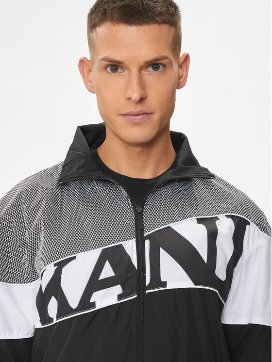 Karl Kani Karl Kani Giacca a vento Wavy Retro Block 6086268 Nero Regular Fit