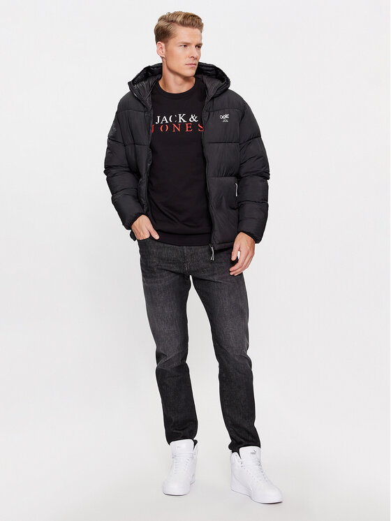 Jack&Jones Jack&Jones Majica dugih rukava 12244404 Crna Standard Fit