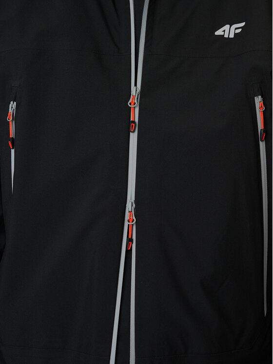 4F 4F Kurtka outdoor TREKKING Czarny Regular Fit