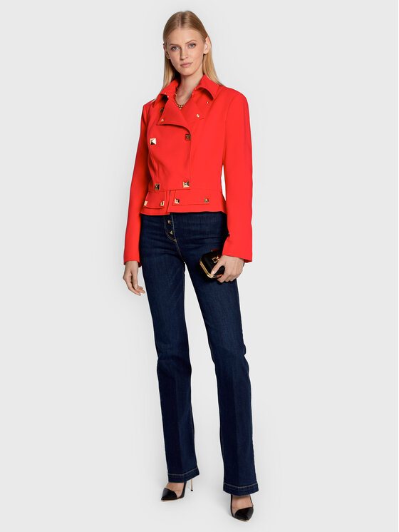 Elisabetta Franchi Giacca da abito GI 036 26E2 V580 Rosso Regular Fit Modivo