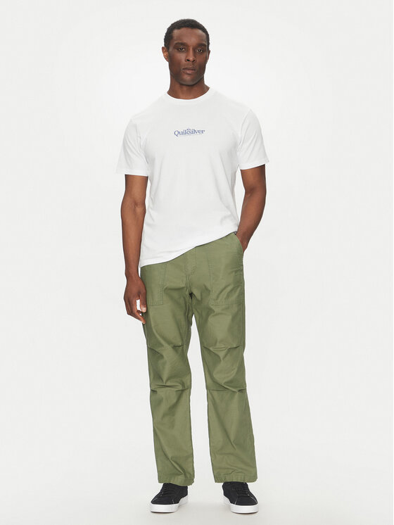 Quiksilver Quiksilver T-Shirt EQYZT08062 Biały Regular Fit