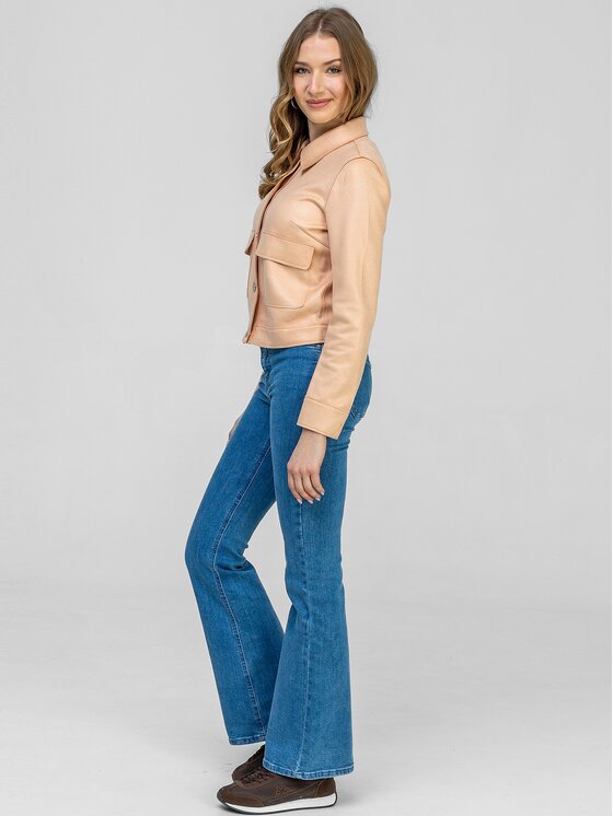 Perso Perso Kurtka przejściowa BLE262676F Koralowy Regular Fit