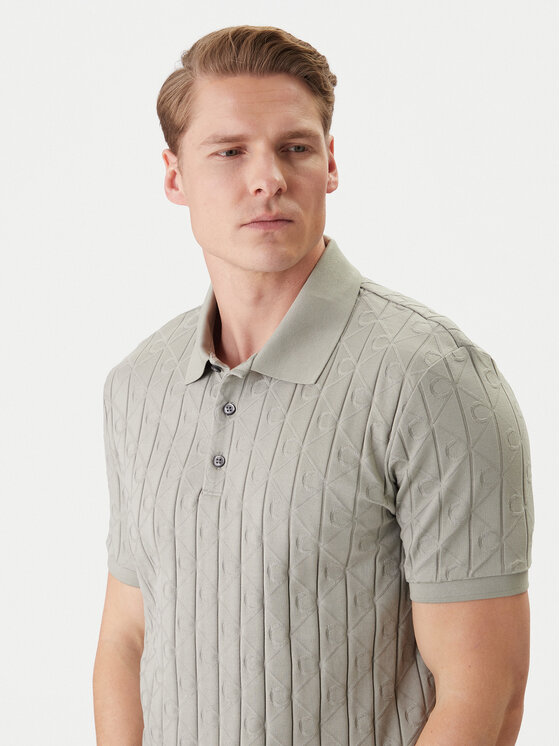 Calvin Klein Calvin Klein Tricou polo LV04LE203G Bej Regular Fit
