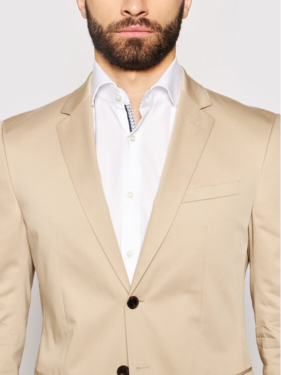 JOOP! JOOP! Ülikond 17 Js-44Damon-Gun 30026523 Beež Extra Slim Fit