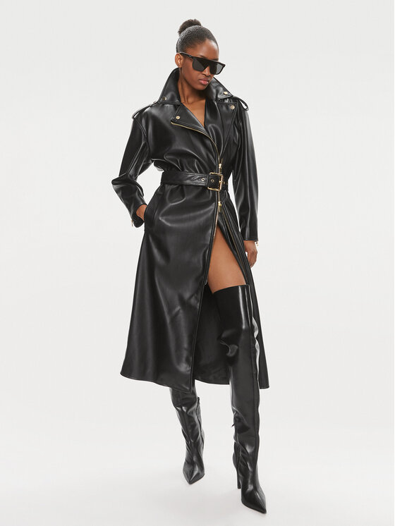 PINKO Pinko Демісезонний плащ 102165 A1AX Чорний Regular Fit