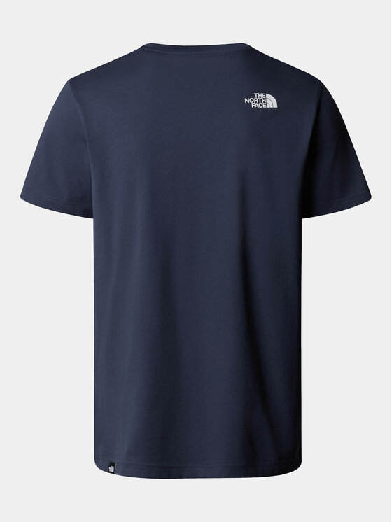 The North Face The North Face T-Shirt Simple Dome NF0A87NG Granatowy Regular Fit