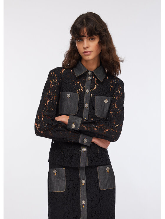 Liu Jo Liu Jo camicia di jeans UF5169J407888000 Nero Regular Fit