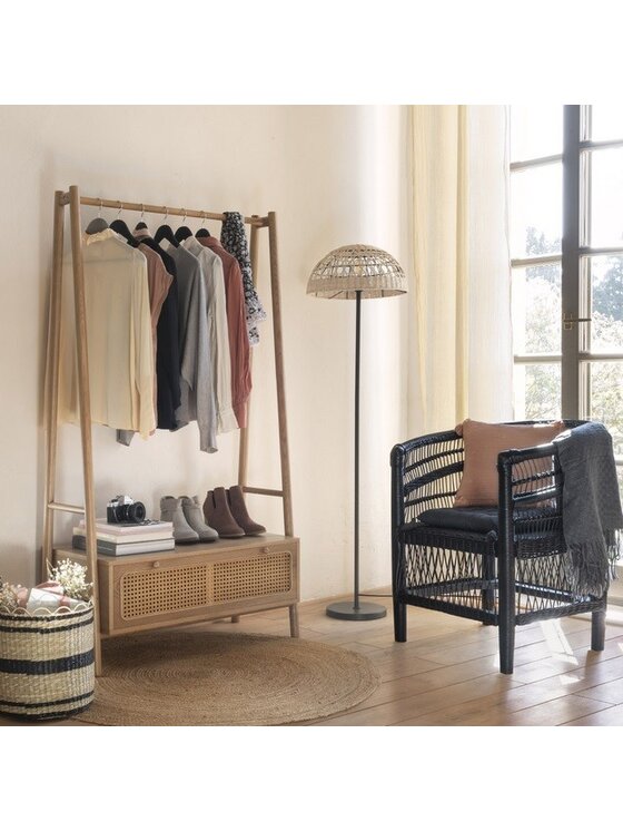 MIAhome MIAhome Wieszak z szafką na buty VIENNESE 162 cm Brązowy