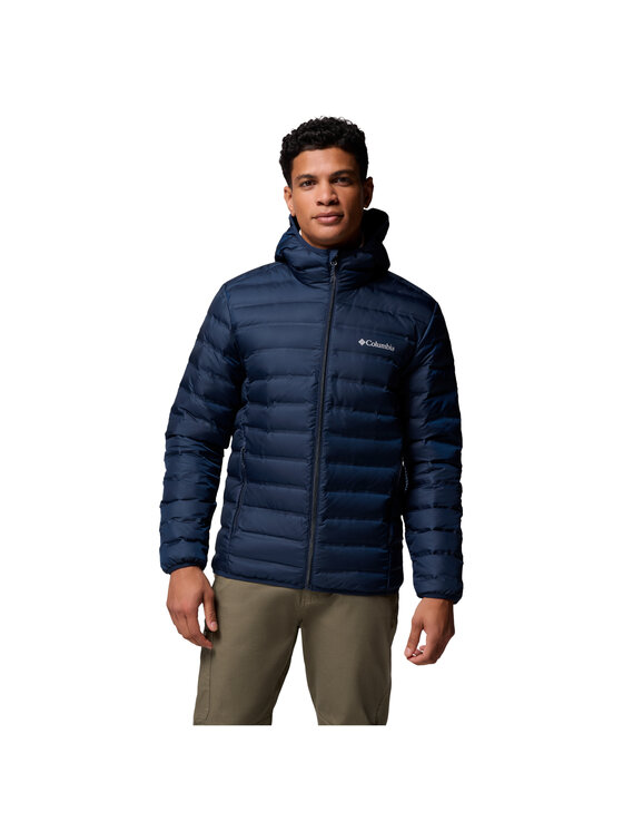 Columbia Columbia Kurtka przejściowa Lake 22 II Down Hooded Jacket Granatowy Regular Fit
